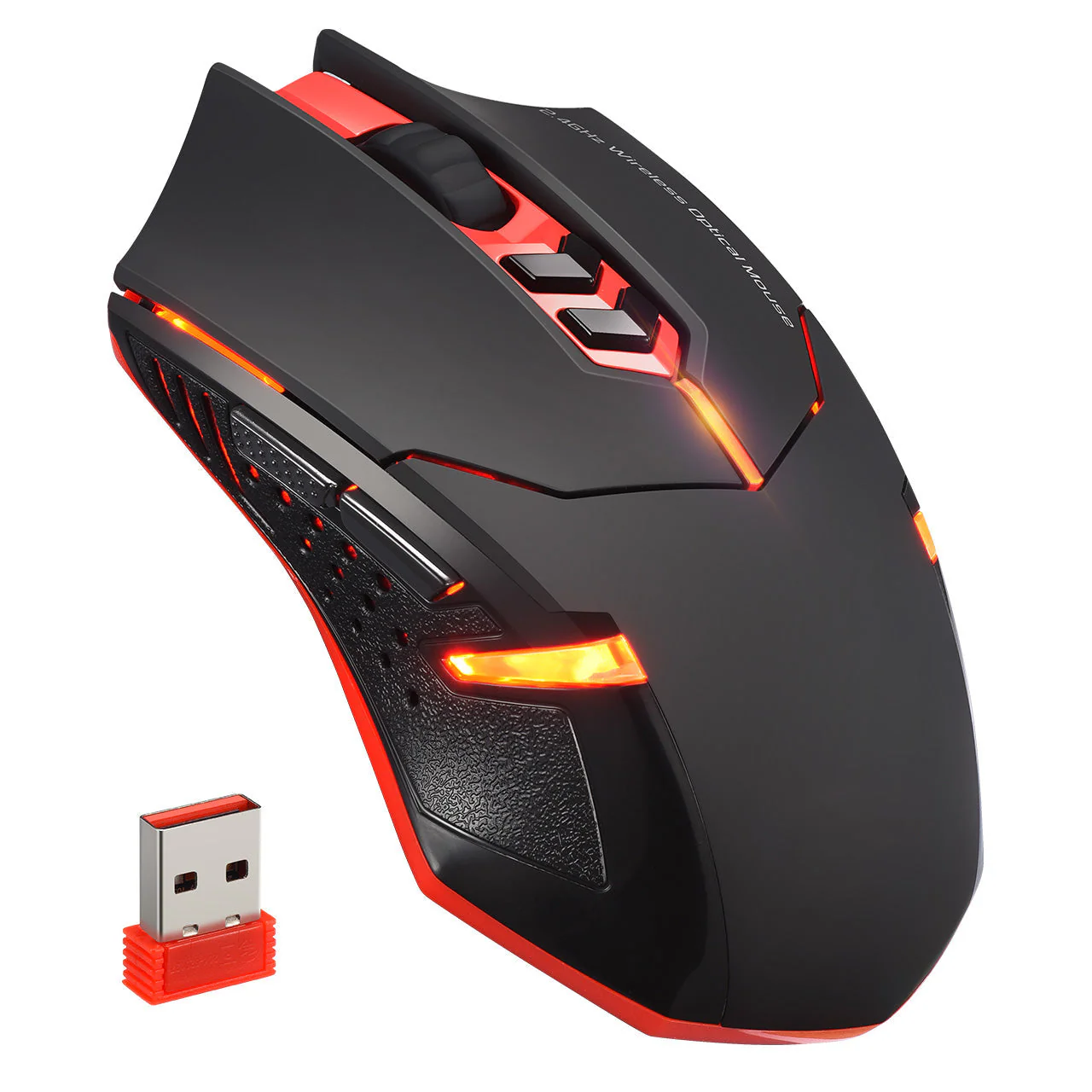 Ergonomic Red Gaming Mouse